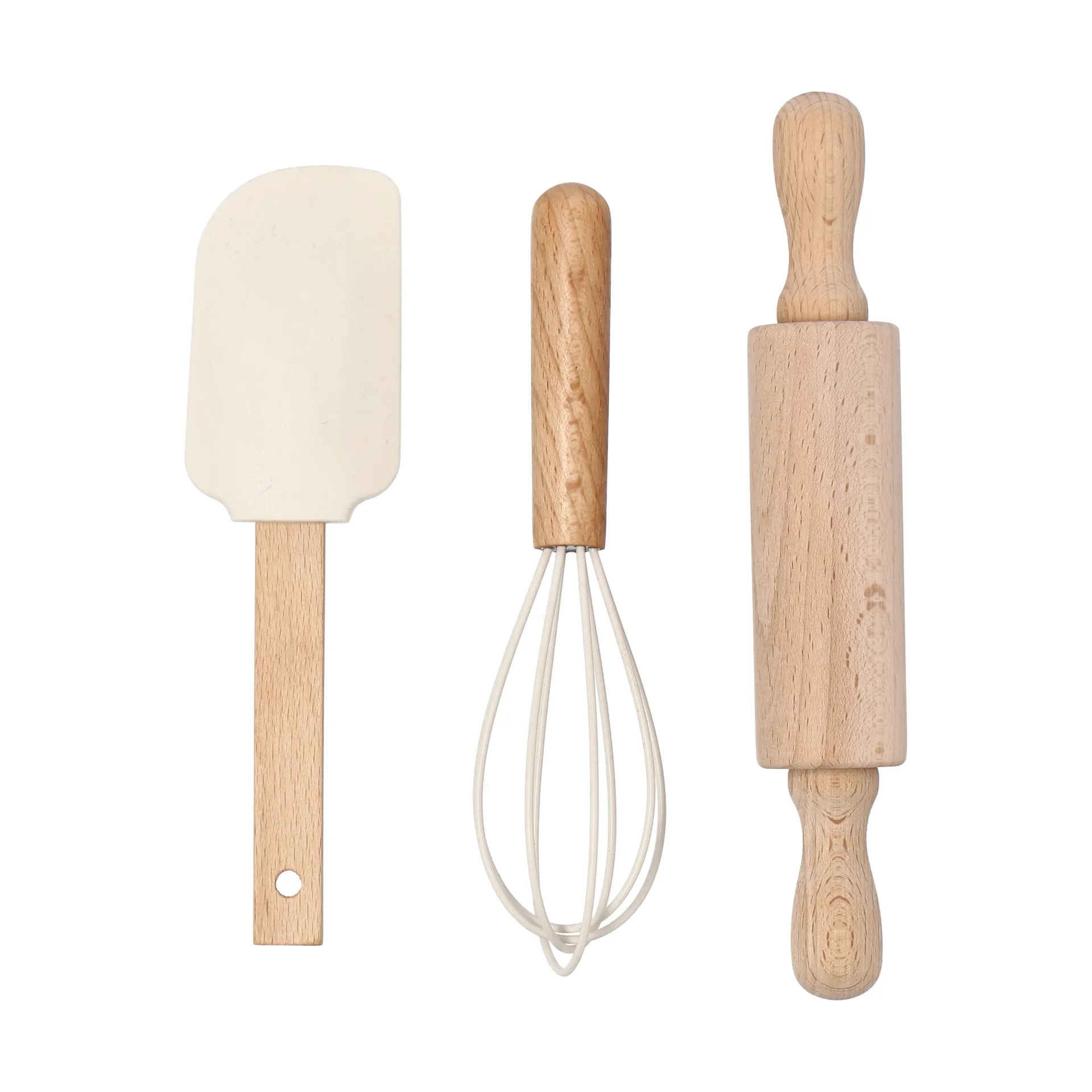 Nordwik Utensílios de Panificação em Silicone infantil 3 Peças, Creme Nordwik