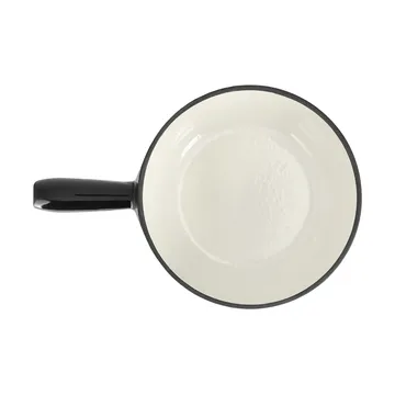 Panela de fondue esmaltada - Preto, 1,8 l - Nordwik