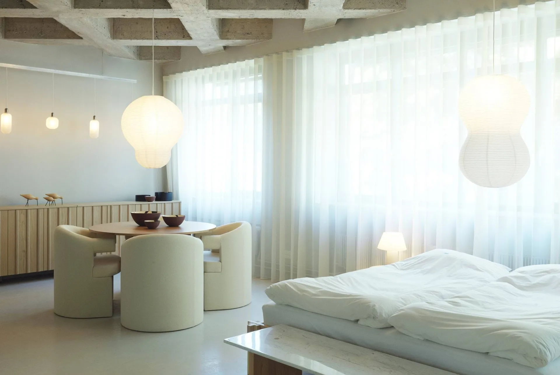 Abajur Puff Bulb 50x90 cm, Branco Normann Copenhagen