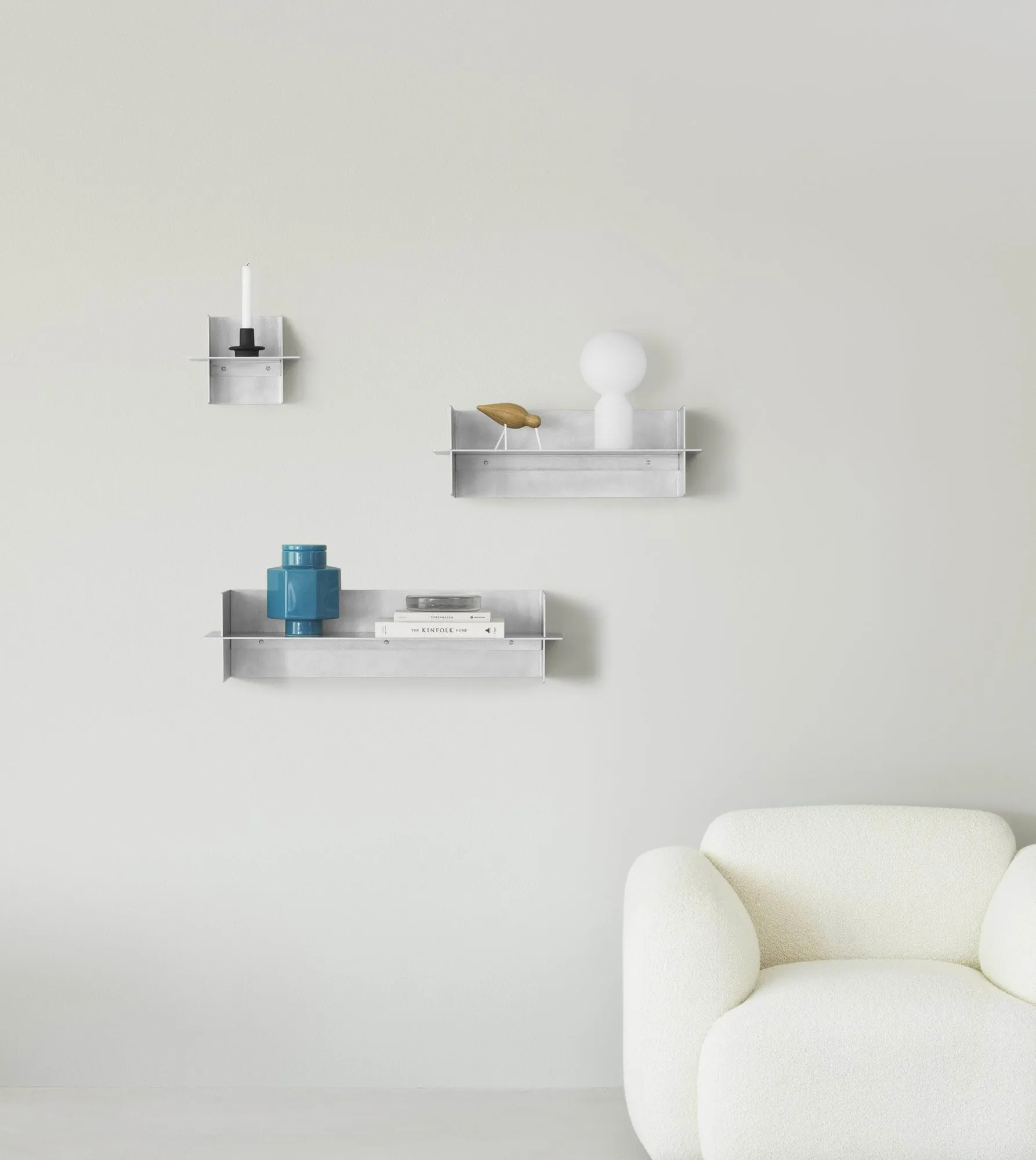 Alu Shelf estante 80 cm, Alumínio Normann Copenhagen