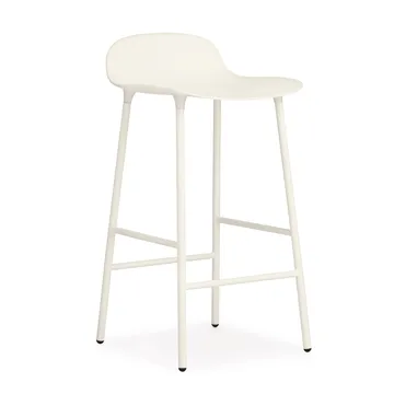 Banco elevado com pernas de metal Form - Branco - Normann Copenhagen
