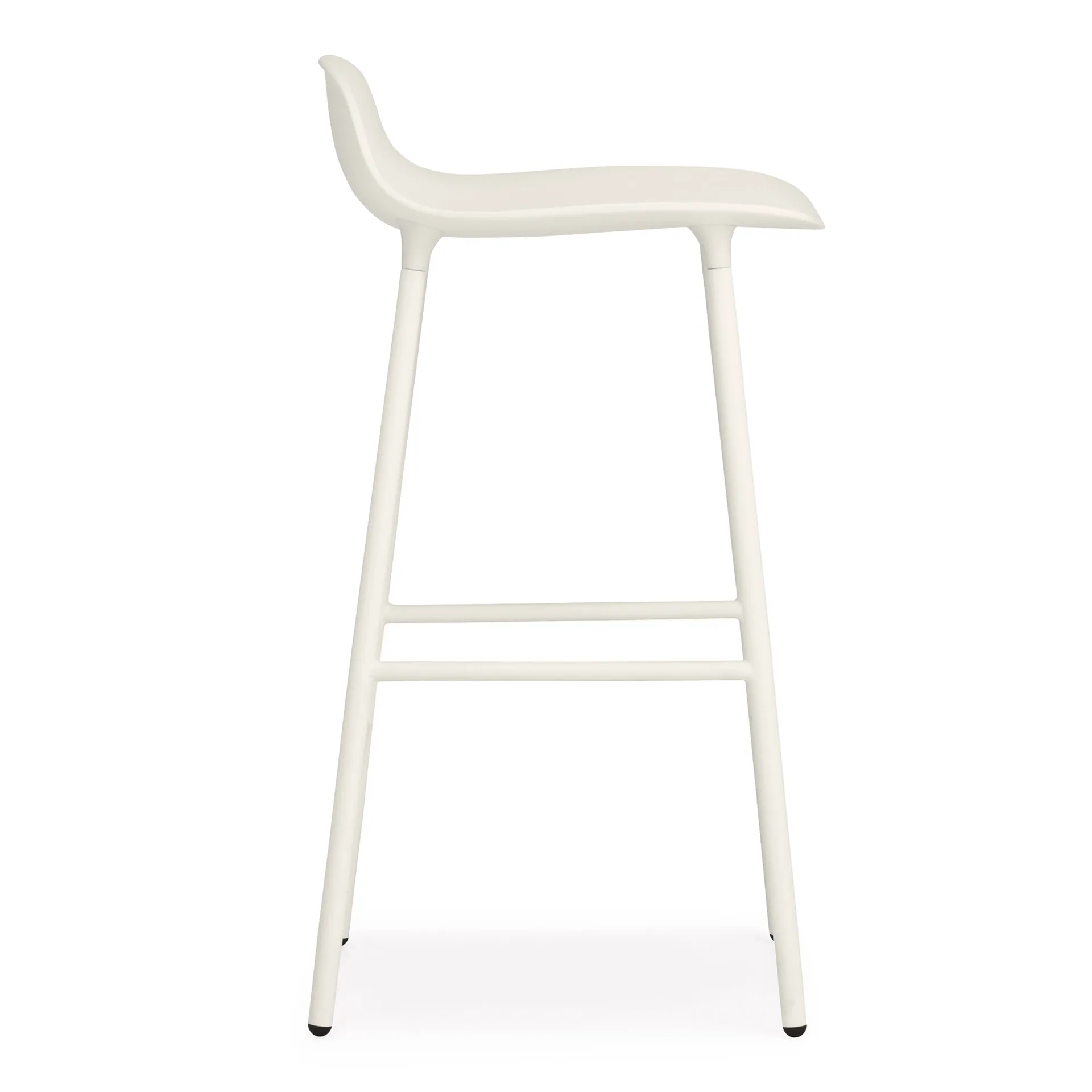 Banco elevado com pernas de metal Form, Branco Normann Copenhagen