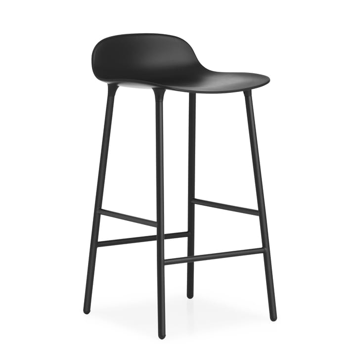 Banco elevado com pernas de metal Form - Preto - Normann Copenhagen