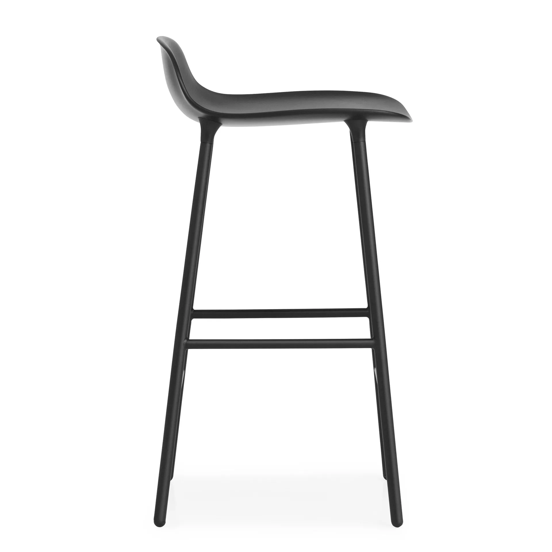 Banco elevado com pernas de metal Form, Preto Normann Copenhagen