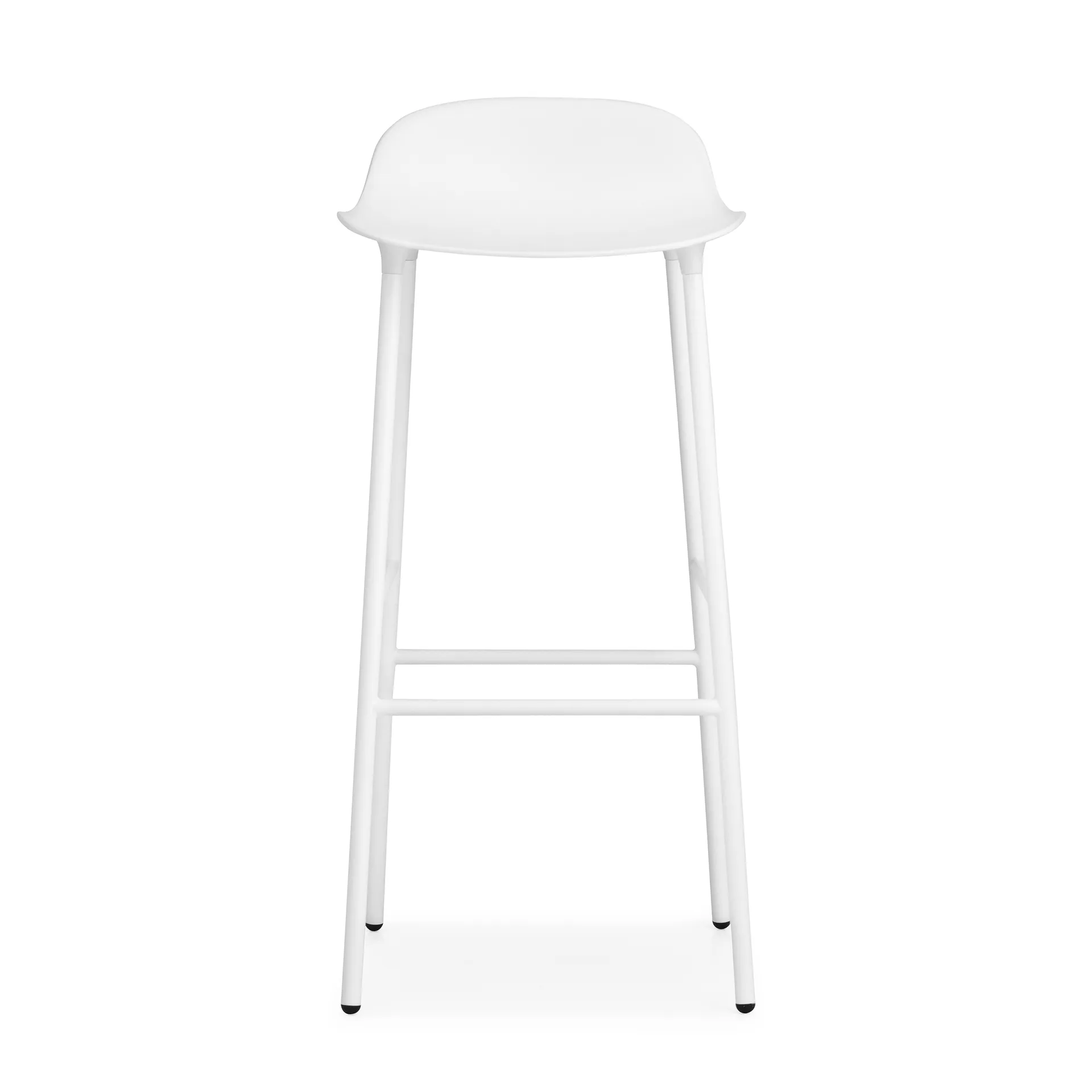 Banco elevado Form com pernas de metal 75 cm, Branco Normann Copenhagen