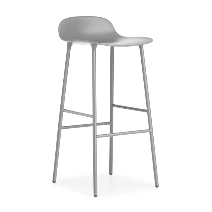 Banco elevado Form com pernas de metal 75 cm - Cinza - Normann Copenhagen