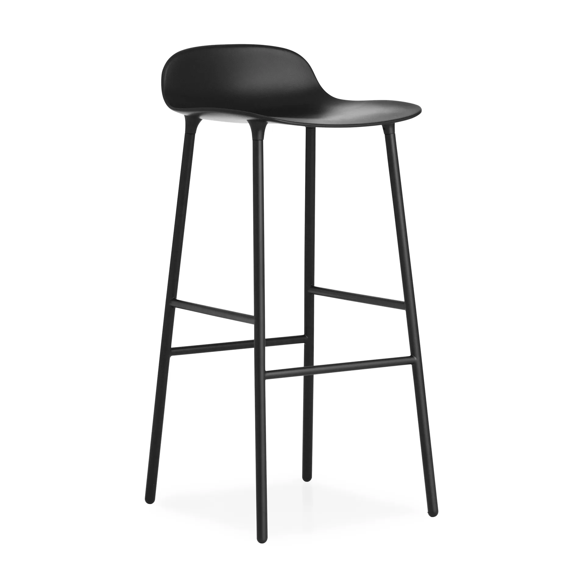 Banco elevado Form com pernas de metal 75 cm, Preto Normann Copenhagen