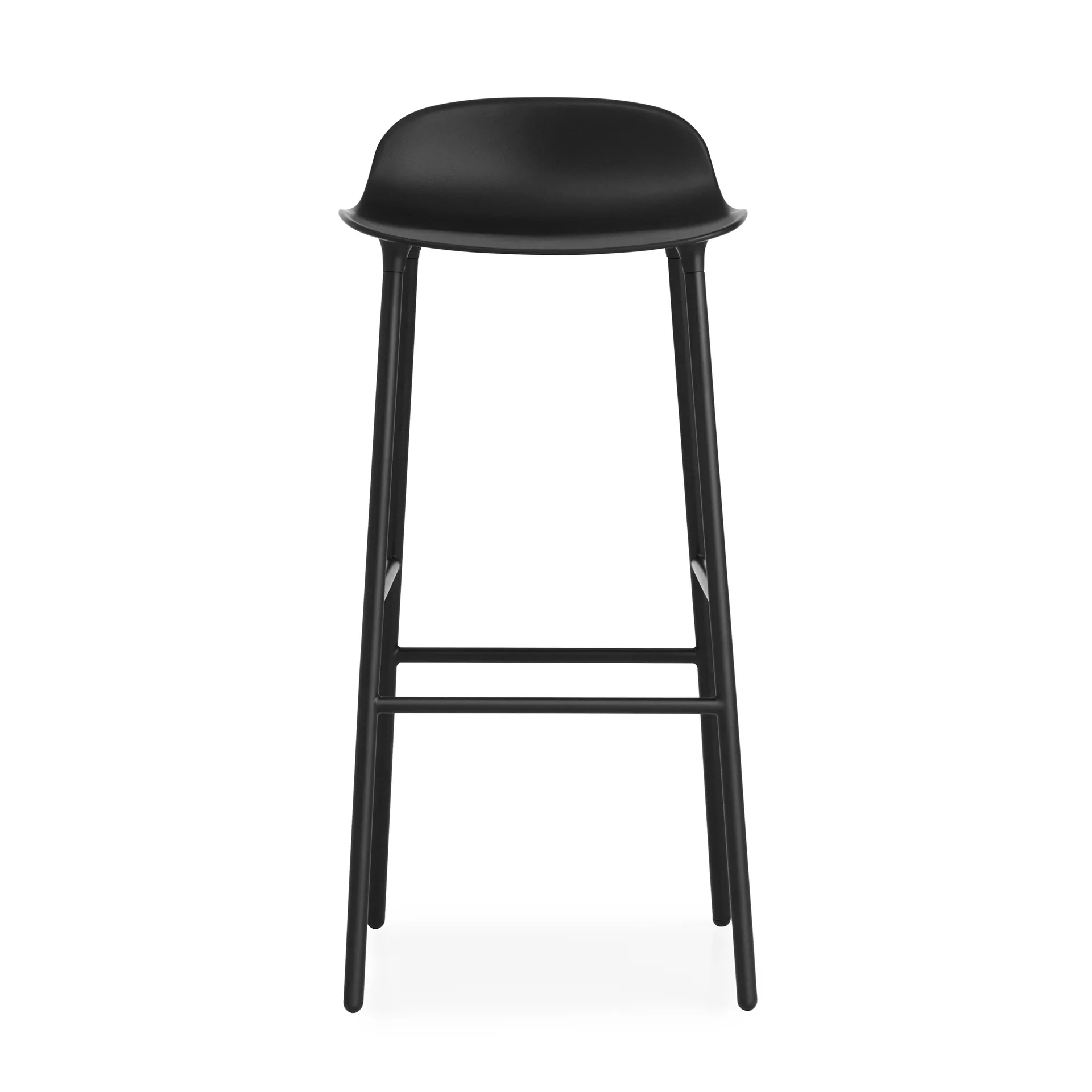 Banco elevado Form com pernas de metal 75 cm, Preto Normann Copenhagen