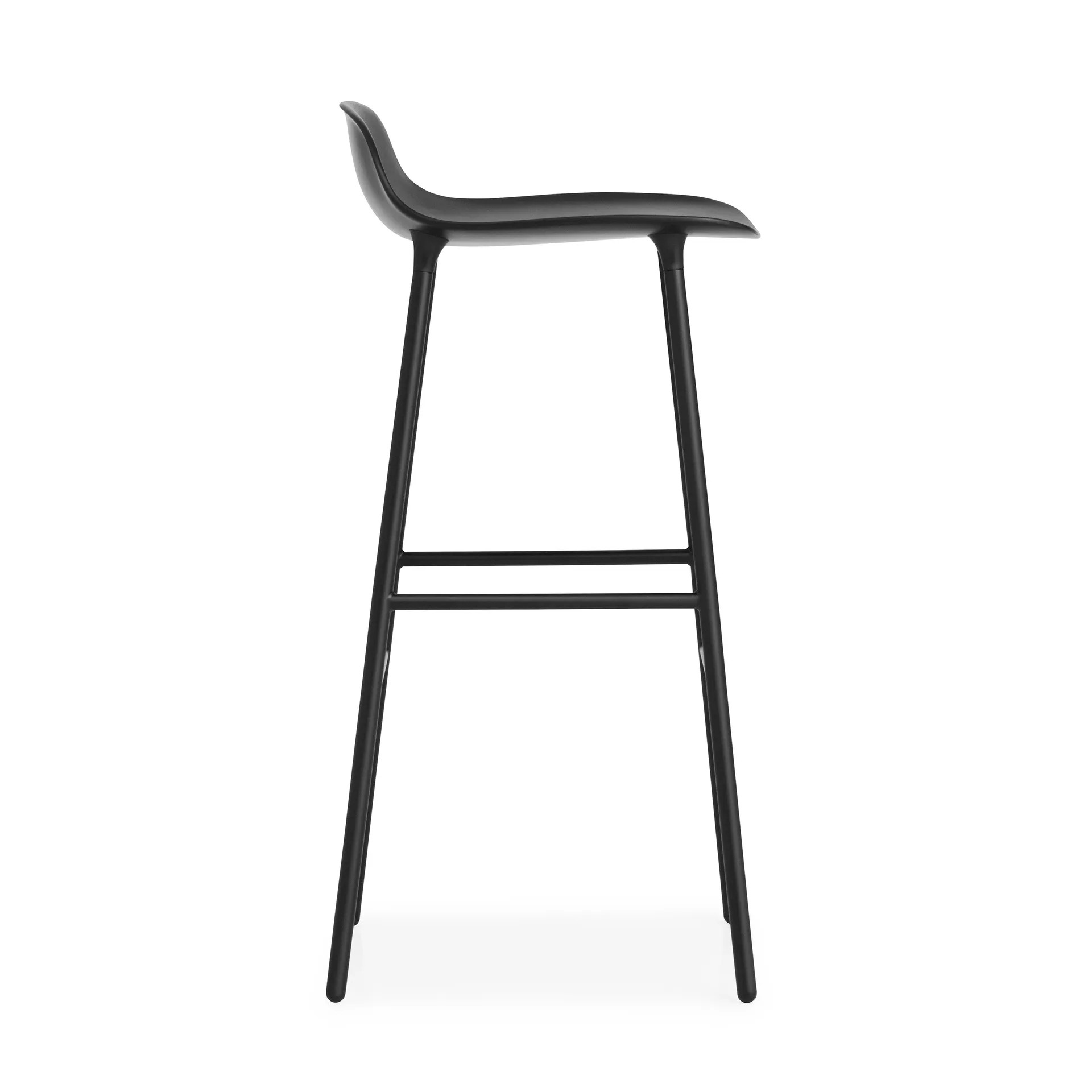 Banco elevado Form com pernas de metal 75 cm, Preto Normann Copenhagen