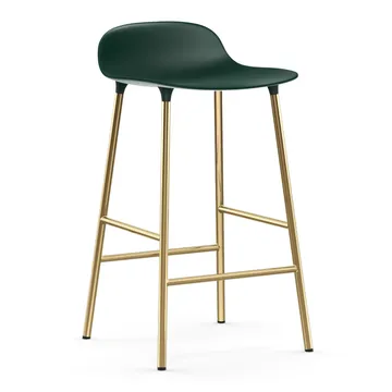 Banco elevado Form com pernas em bronze 65 cm - Verde - Normann Copenhagen