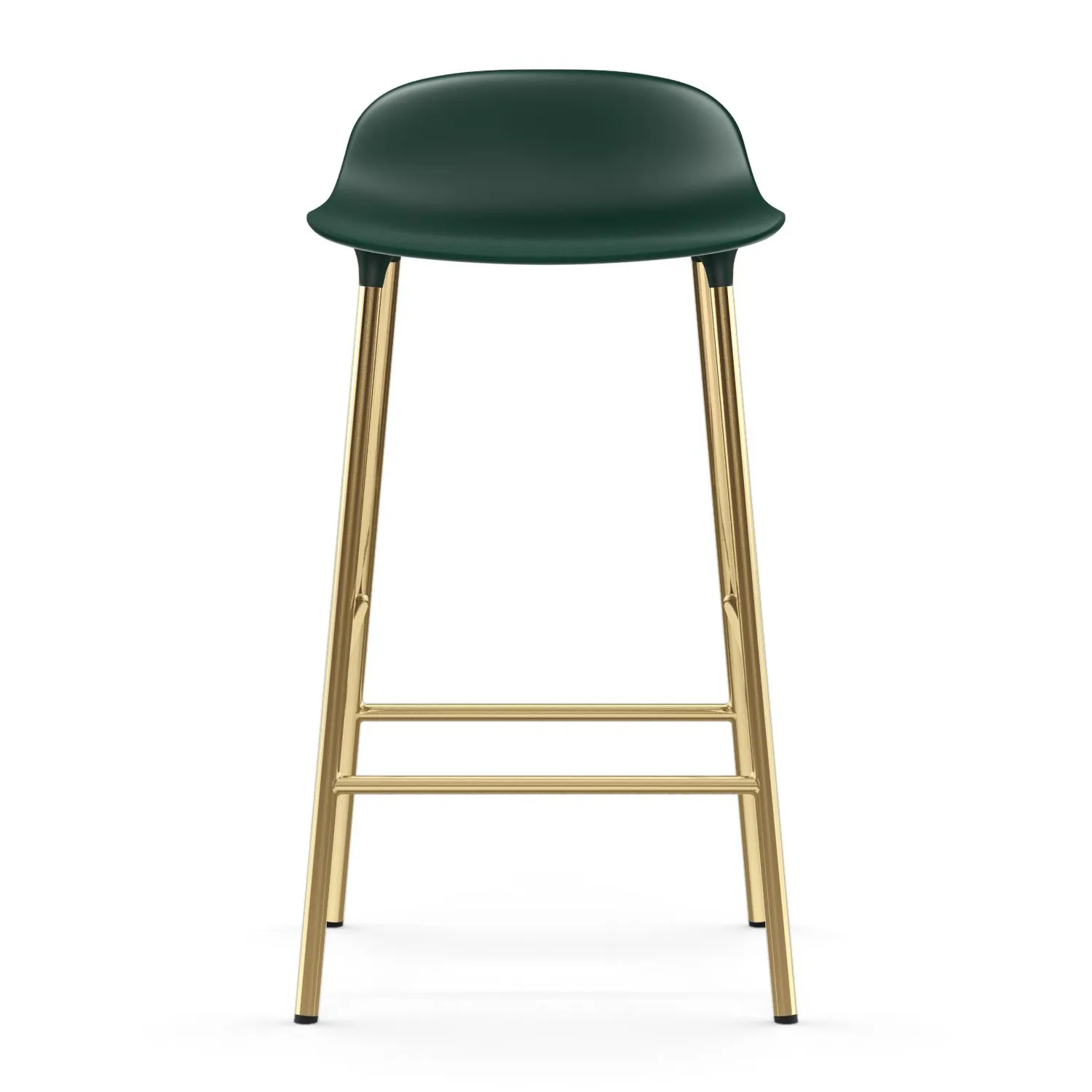 Banco elevado Form com pernas em bronze 65 cm, Verde Normann Copenhagen