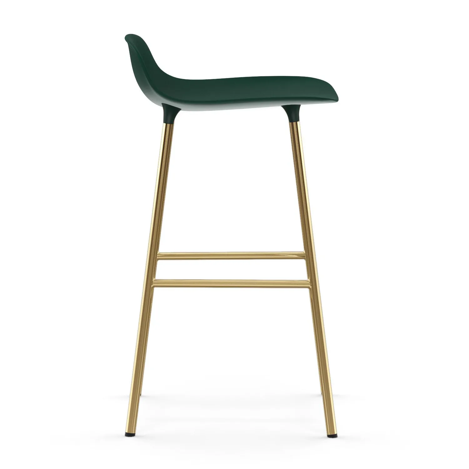 Banco elevado Form com pernas em bronze 65 cm, Verde Normann Copenhagen