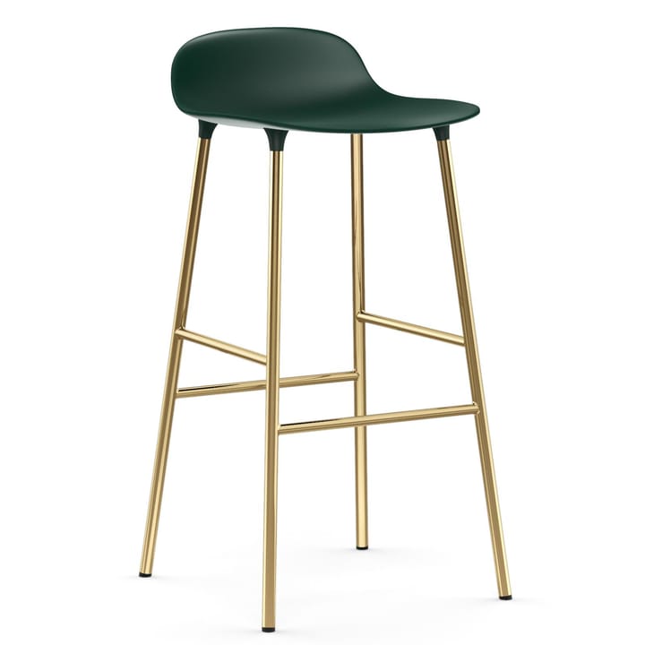 Banco elevado Form com pernas em bronze 75 cm - Verde - Normann Copenhagen