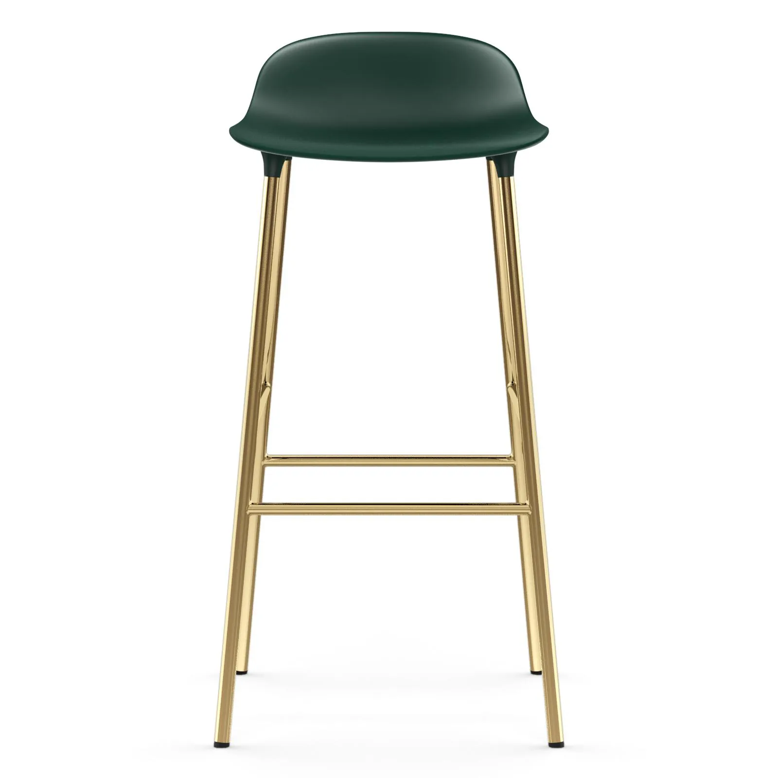 Banco elevado Form com pernas em bronze 75 cm, Verde Normann Copenhagen