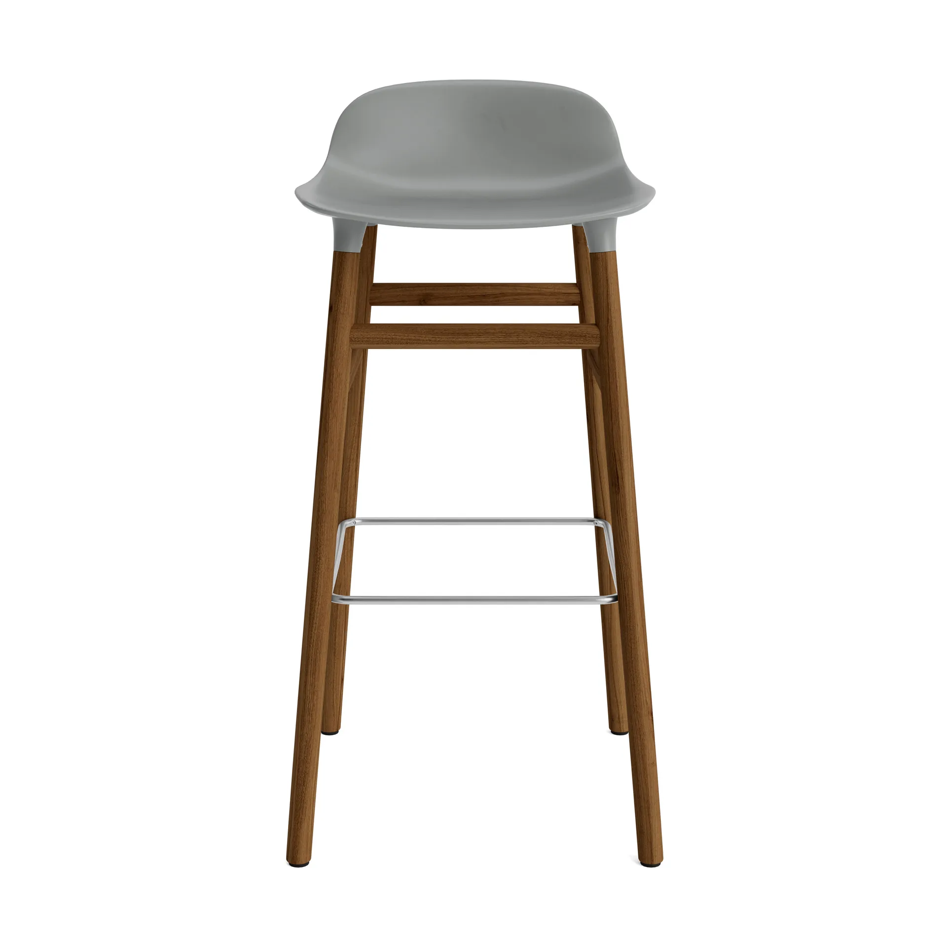 Banco elevado Form com pernas em nogueira 75 cm, cinza Normann Copenhagen