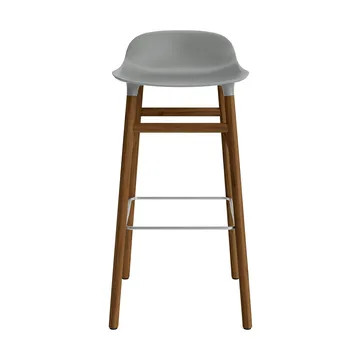 Banco elevado Form com pernas em nogueira 75 cm - cinza - Normann Copenhagen