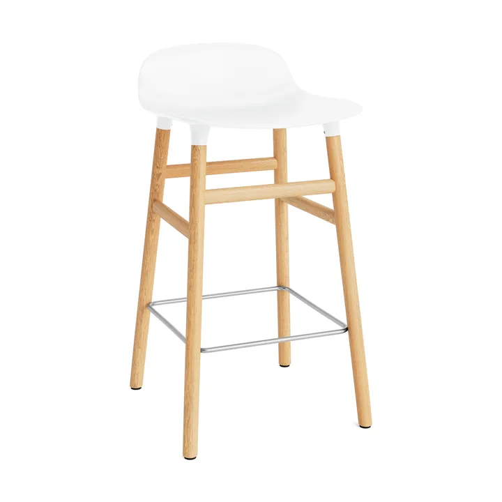 Banco elevado Form com pernas em nogueira - Branco - Normann Copenhagen