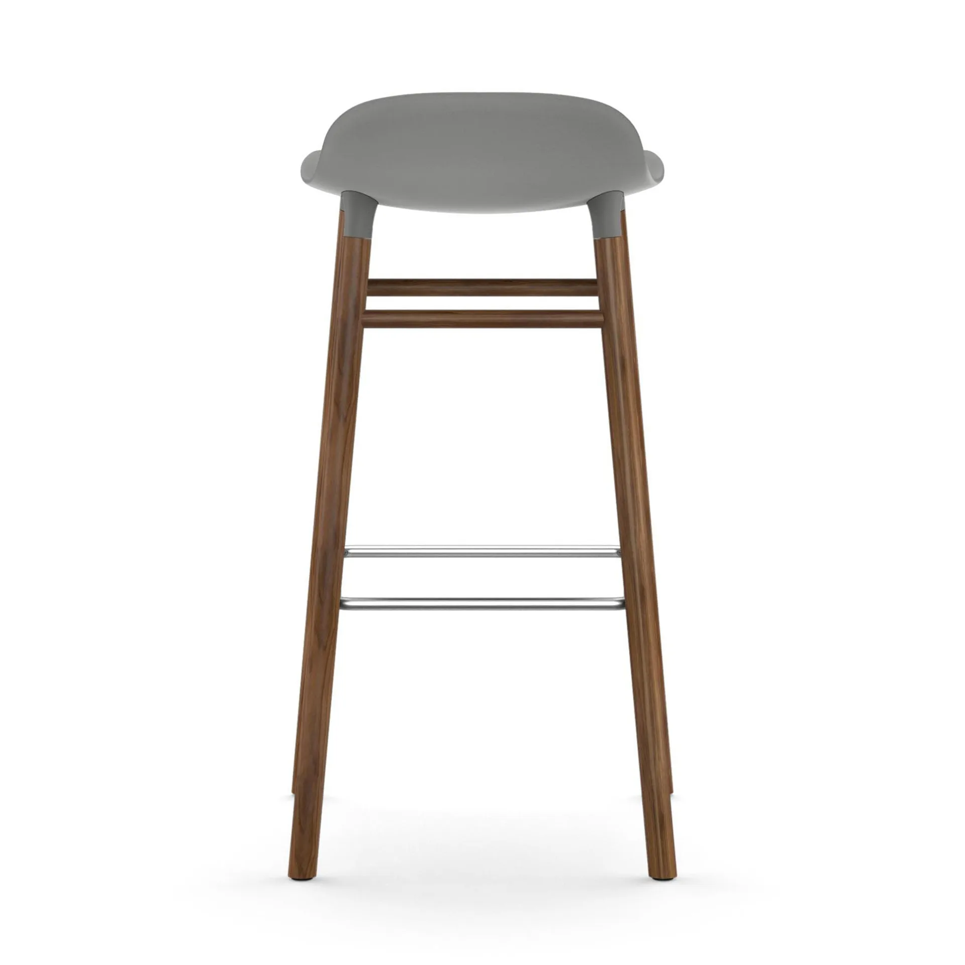 Banco elevado Form com pernas em nogueira, cinza Normann Copenhagen