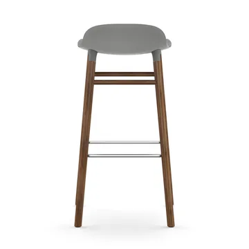 Banco elevado Form com pernas em nogueira - cinza - Normann Copenhagen