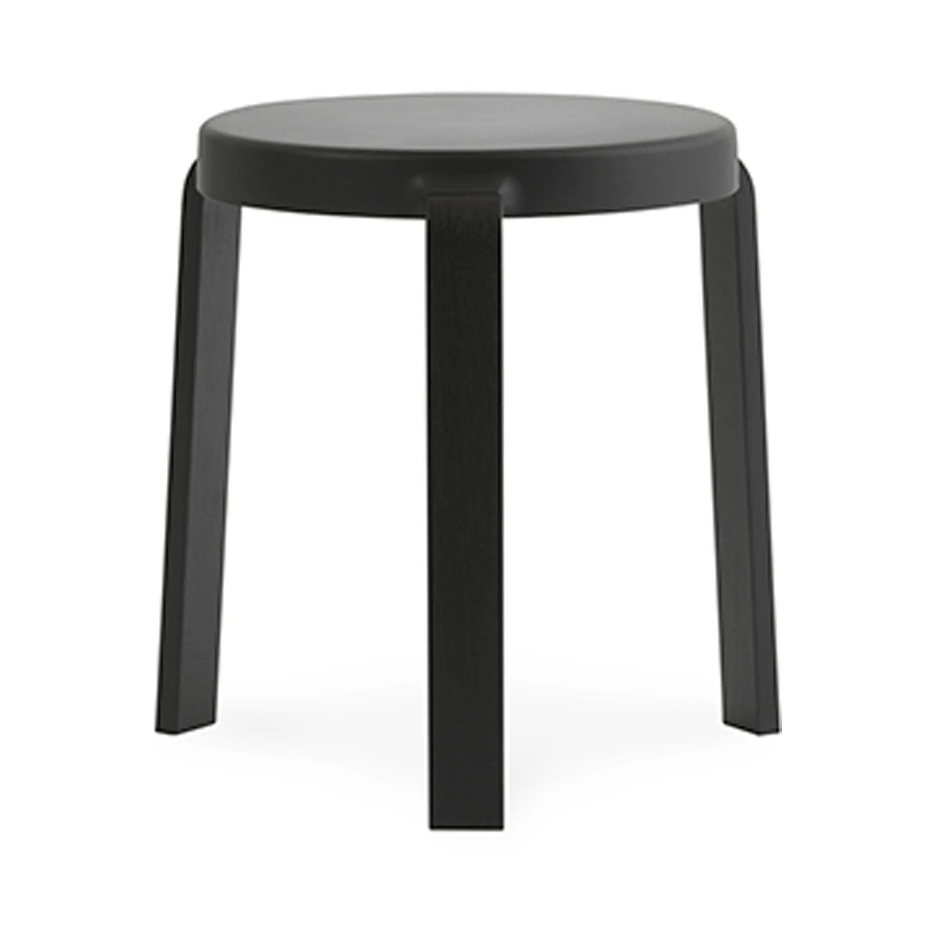 Banco Tap, preto, pernas carvalho preta Normann Copenhagen