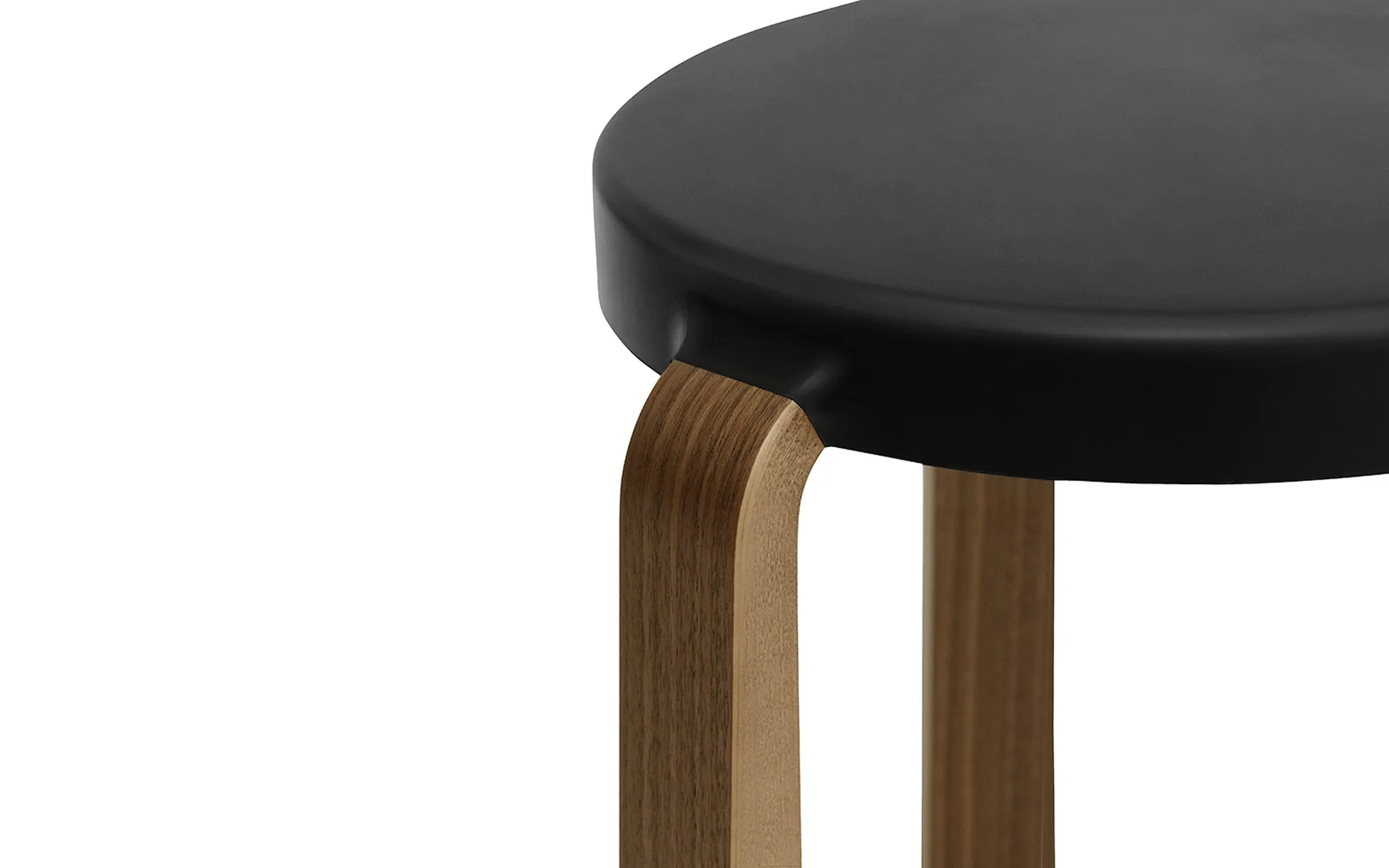 Banco Tap, Preto, pernas verniz Normann Copenhagen