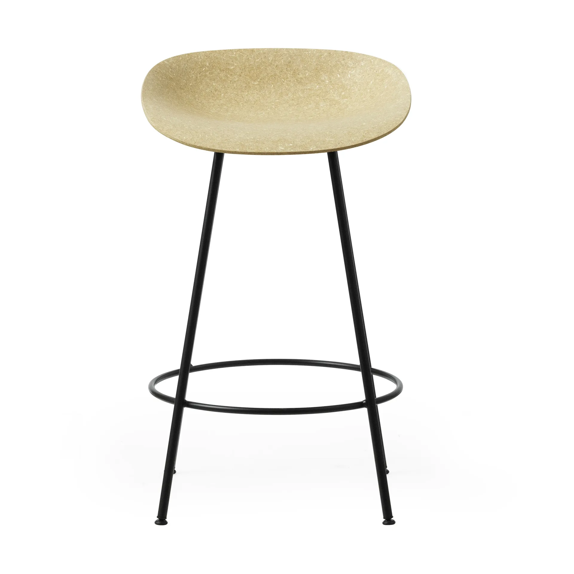 Banqueta Mat Barstool 65 cm, Hemp-black steel Normann Copenhagen