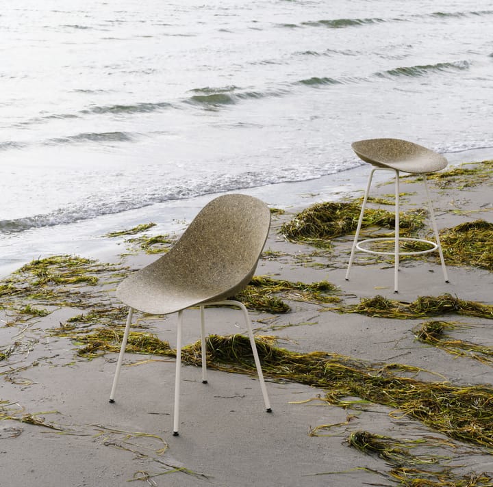Banqueta Mat Barstool 65 cm, Seaweed-cream steel Normann Copenhagen