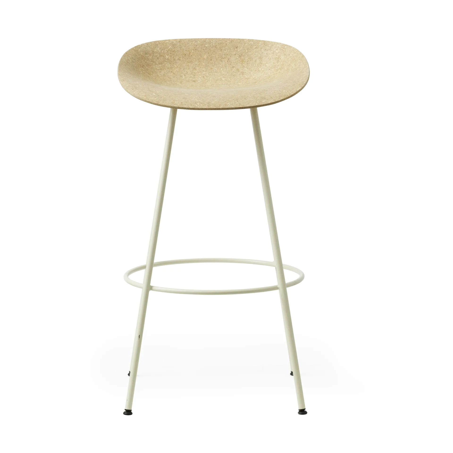 Banqueta Mat Barstool 75 cm, Hemp-cream steel Normann Copenhagen