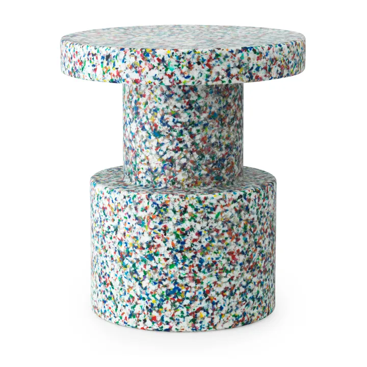Bit banco redondo - Branco-multi, Ø36x42 cm - Normann Copenhagen