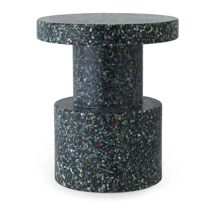Bit banco redondo - Preto-multi, Ø36x42 cm - Normann Copenhagen