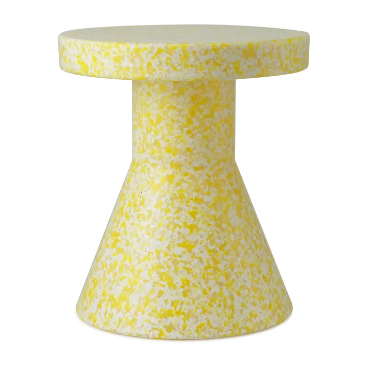 Bit Cone banco redondo - Amarelo, Ø36x42 cm - Normann Copenhagen