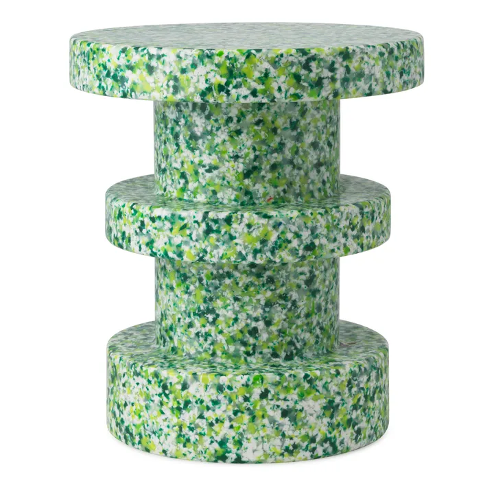 Bit Stack banco redondo - Verde, Ø36x42 cm - Normann Copenhagen