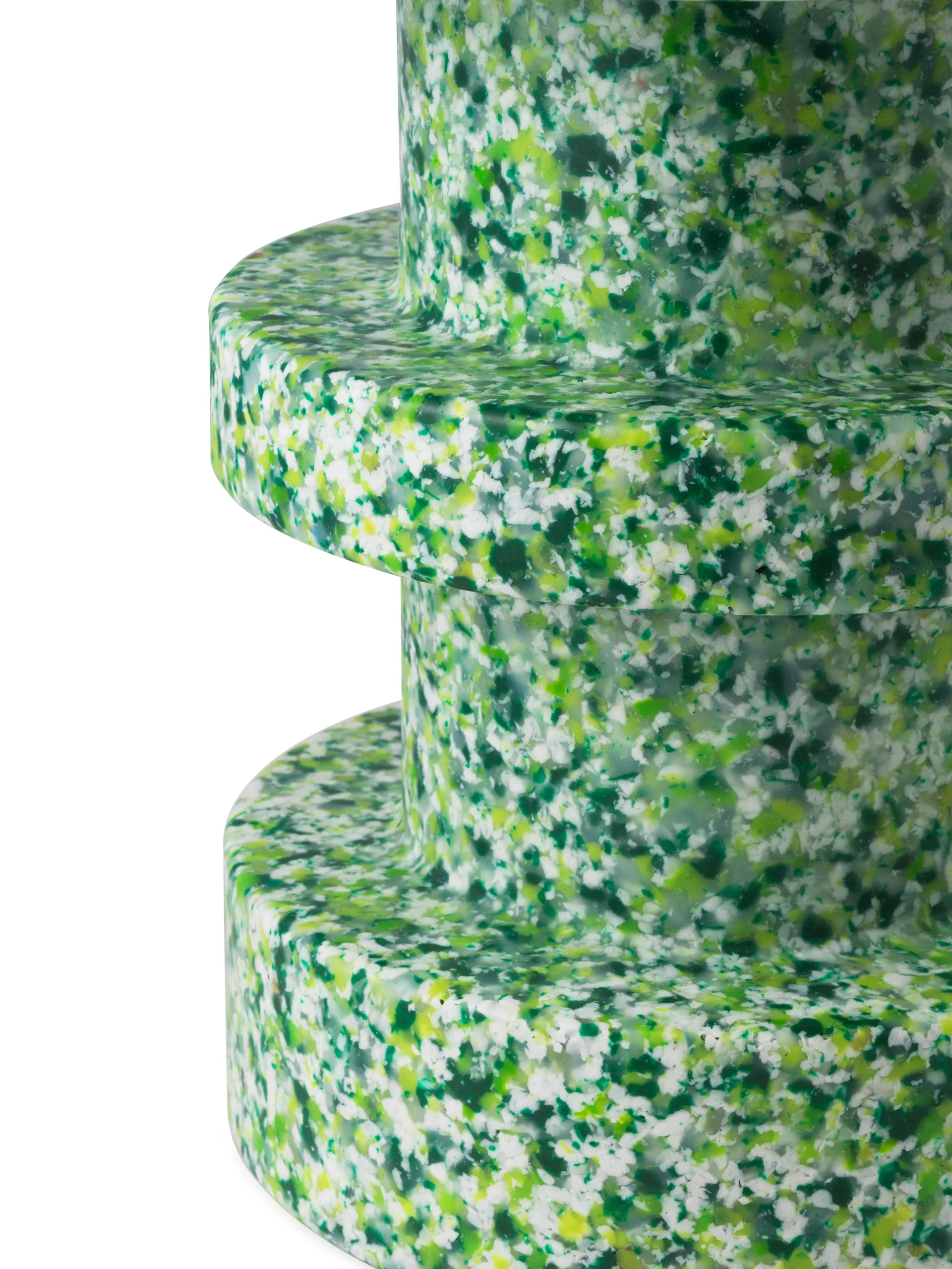Bit Stack banco redondo, Verde, Ø36x42 cm Normann Copenhagen