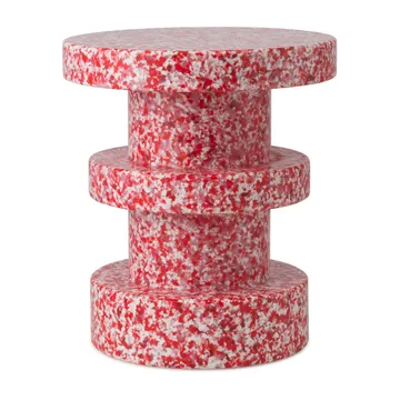 Bit Stack banco redondo - Vermelho, Ø36x42 cm - Normann Copenhagen