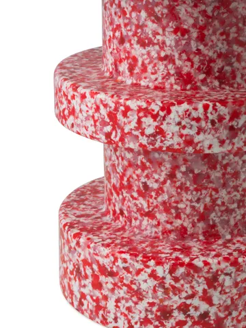 Bit Stack banco redondo - Vermelho, Ø36x42 cm - Normann Copenhagen
