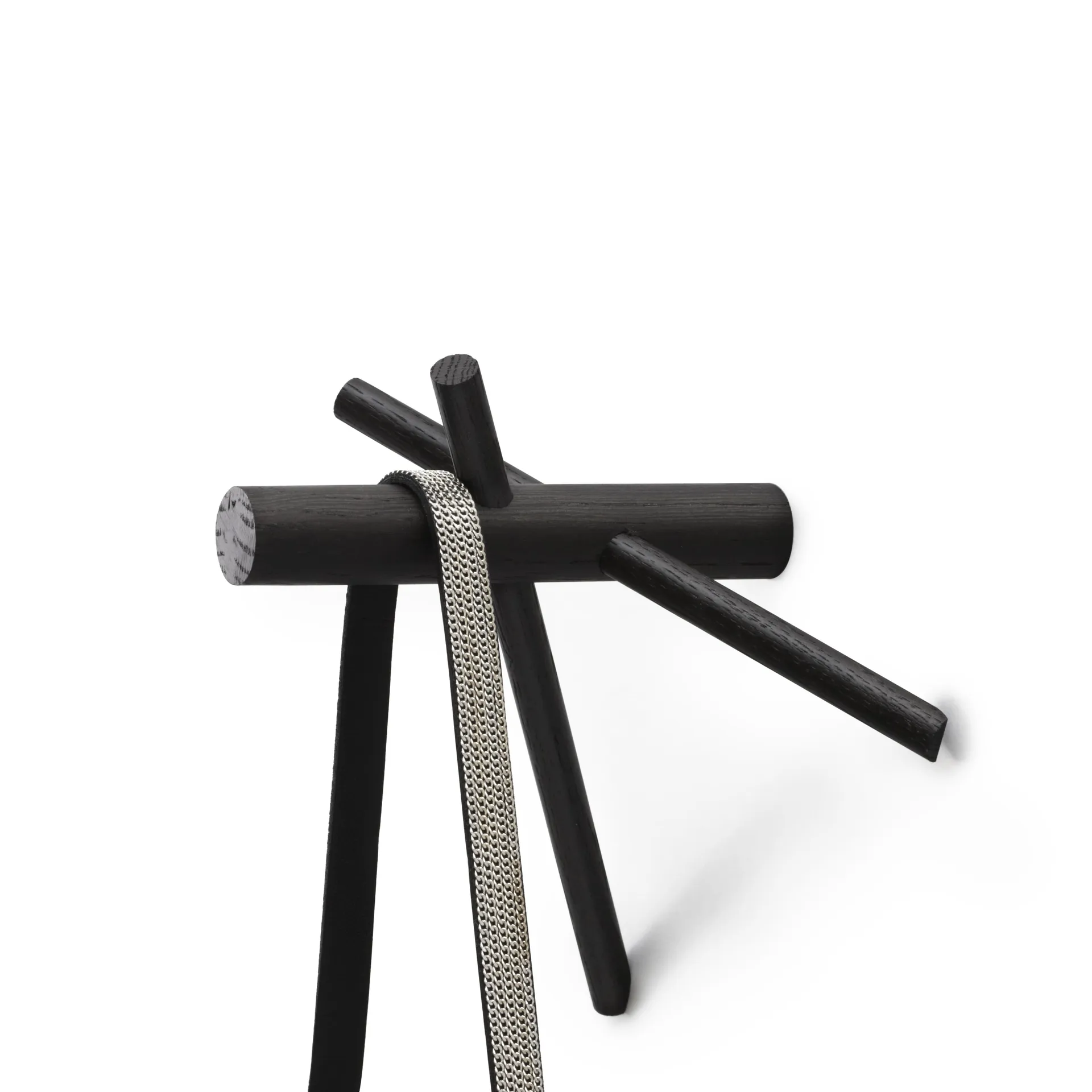 Cabide Normann Sticks, preto conjunto de 2 Normann Copenhagen