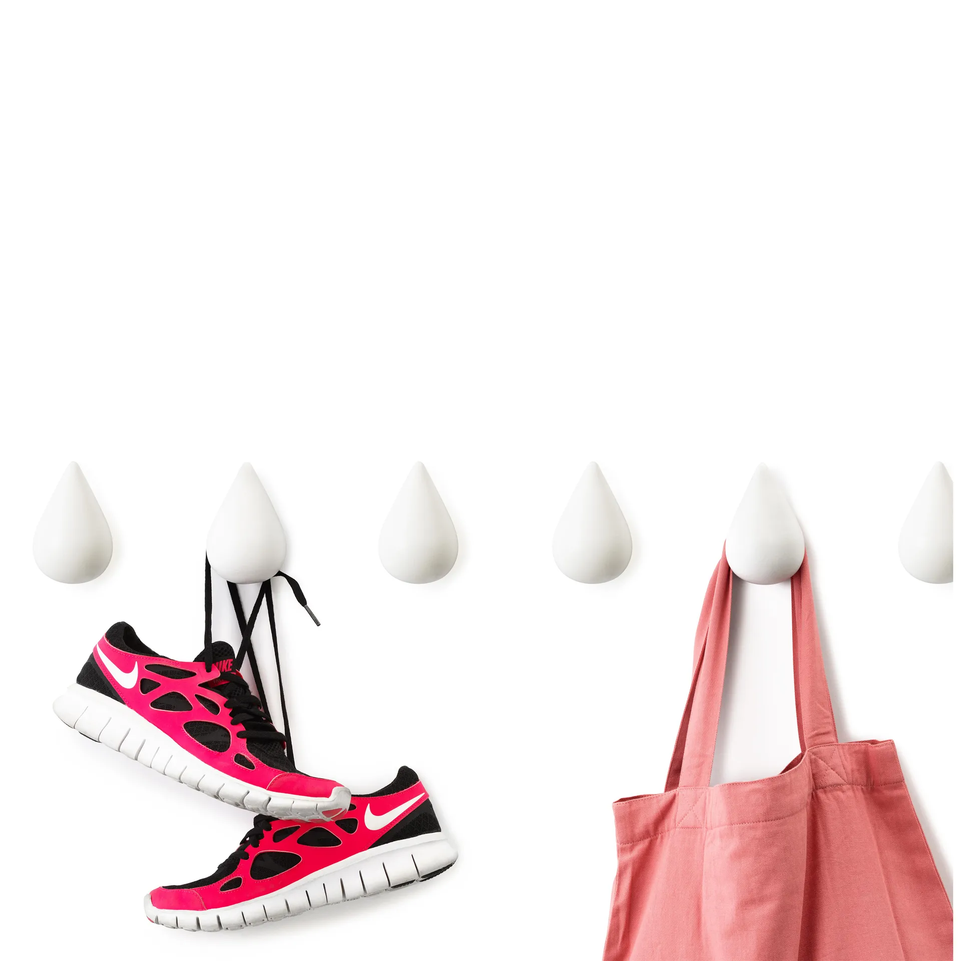 Cabides de parede Dropit, branco pequeno Normann Copenhagen