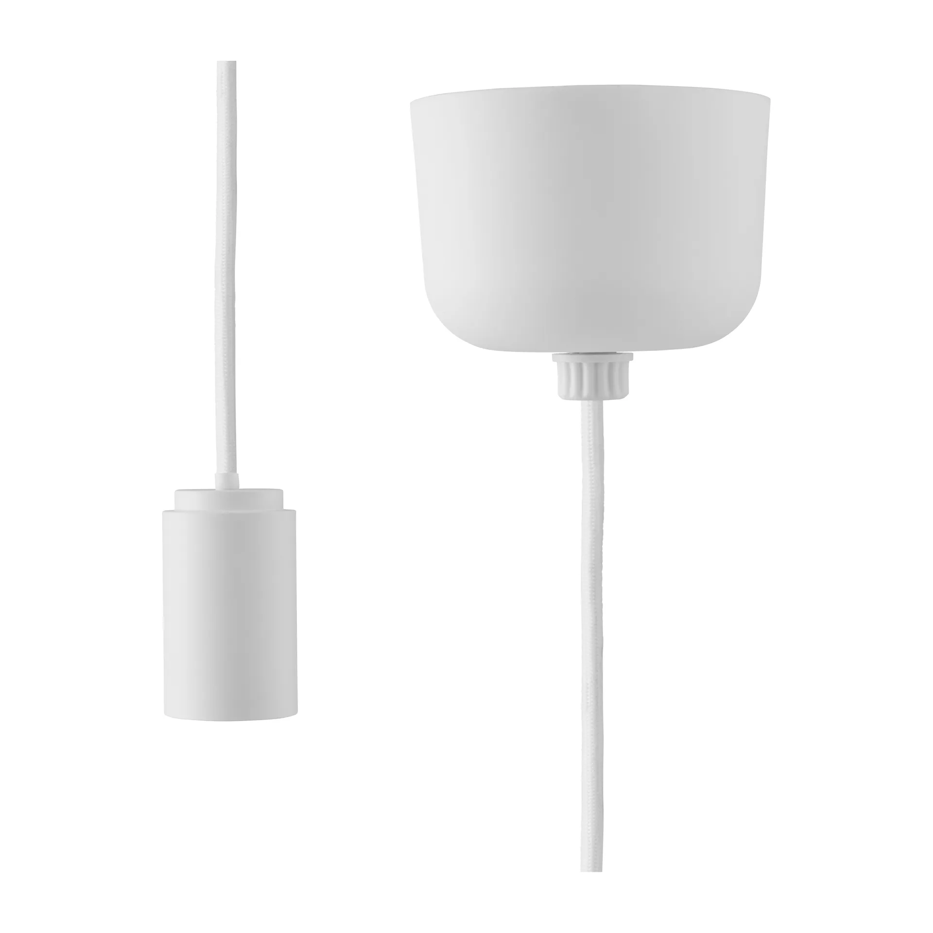 Cabo com copo de teto Puff 2,5 m, Branco Normann Copenhagen