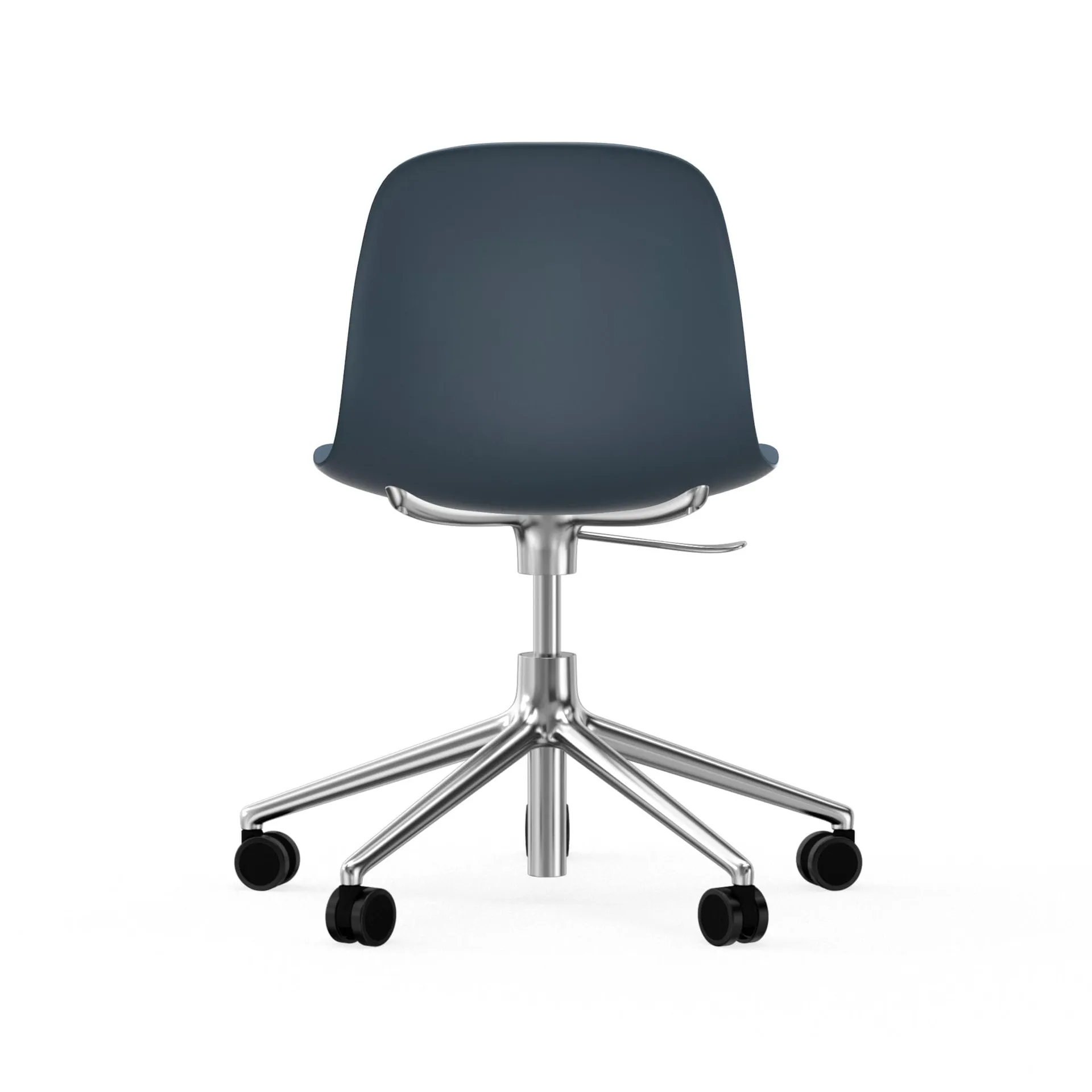 Cadeira de escritório Form chair swivel 5W, azul, alumínio, rodas  Normann Copenhagen