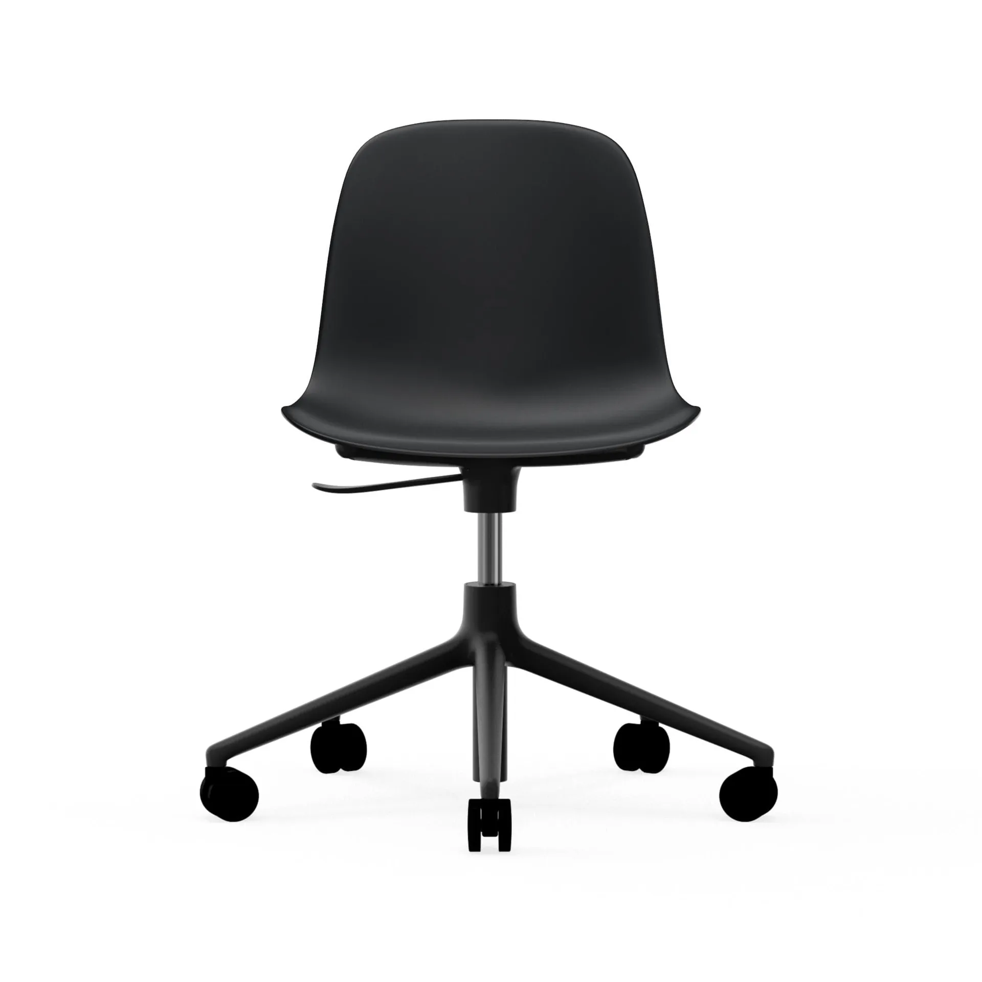 Cadeira de escritório Form chair swivel 5W, preto, alumínio preto, rodas Normann Copenhagen