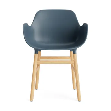 Cadeira Form - azul, pernas carvalho - Normann Copenhagen