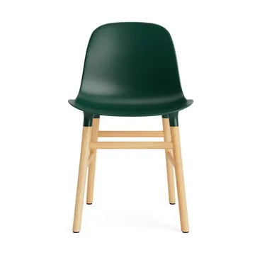 Cadeira Form - verde, pernas carvalho - Normann Copenhagen