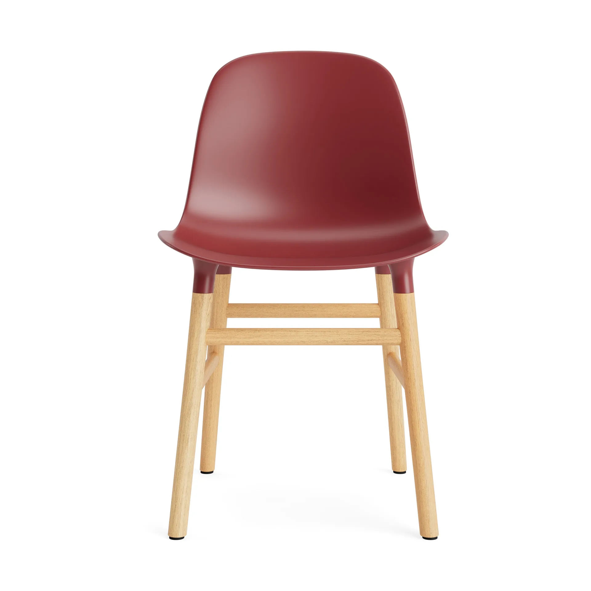 Cadeira Form, vermelho, pernas carvalho Normann Copenhagen