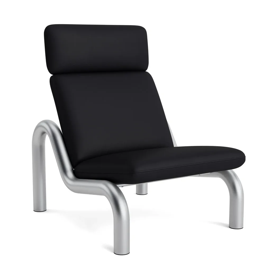 Cadeira lounge Tube, Ultra Black 41599 Normann Copenhagen