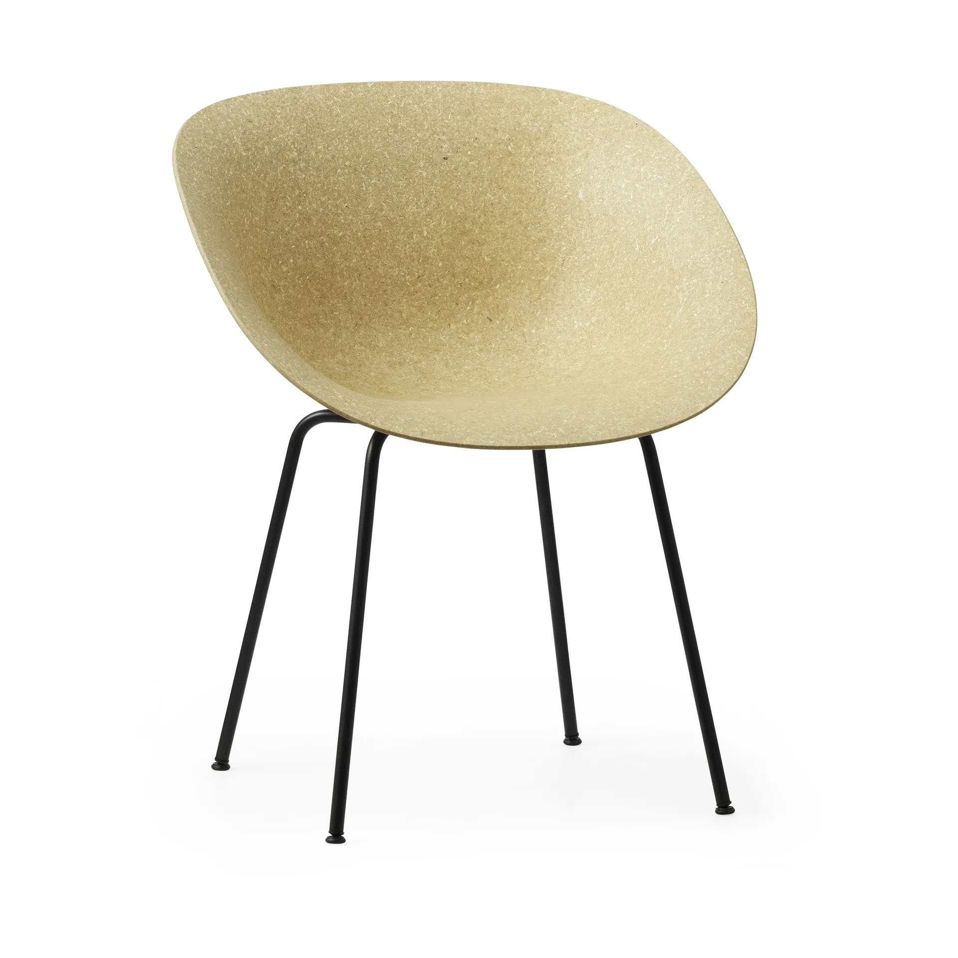 Cadeira Mat Armchair, Hemp-black steel Normann Copenhagen