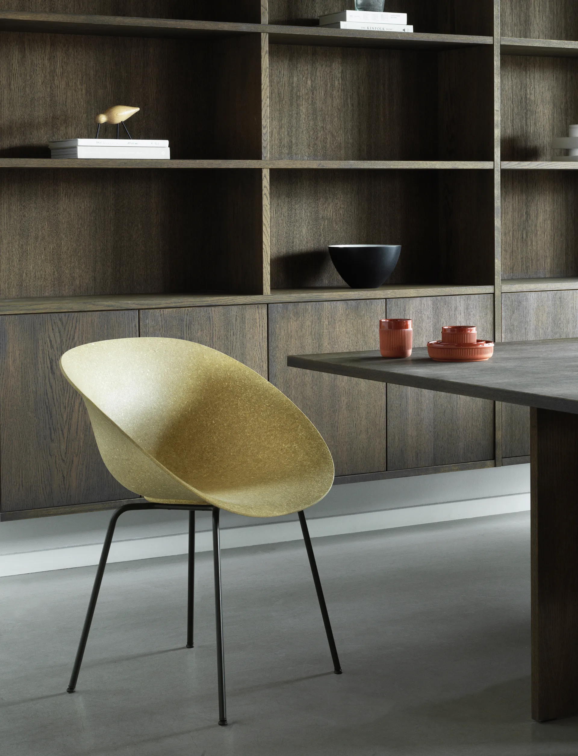 Cadeira Mat Armchair, Hemp-black steel Normann Copenhagen