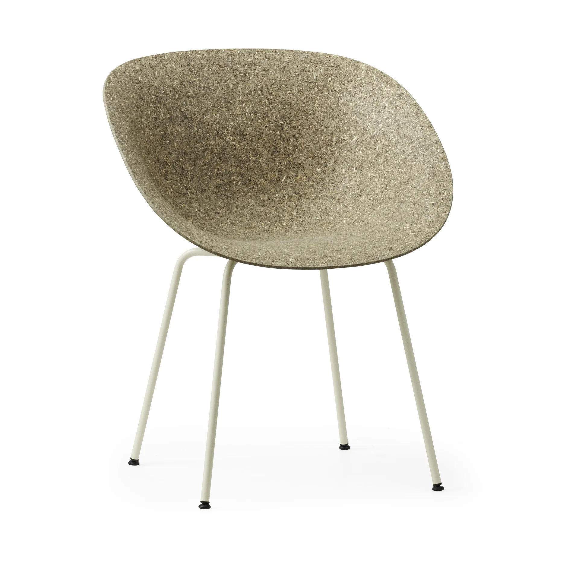 Cadeira Mat Armchair, Seaweed-cream steel Normann Copenhagen