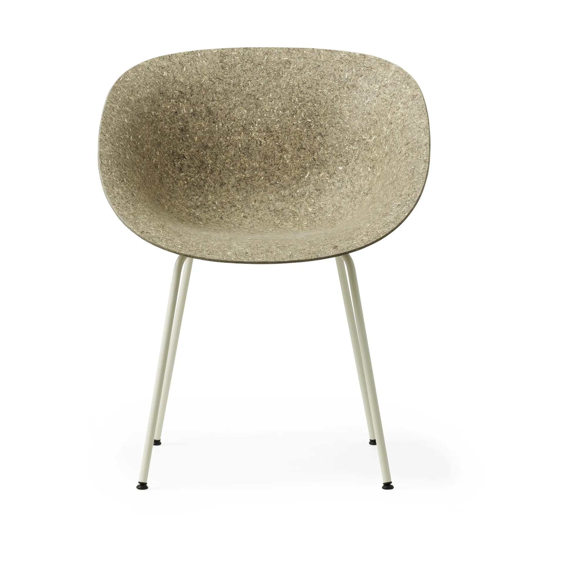 Cadeira Mat Armchair, Seaweed-cream steel Normann Copenhagen