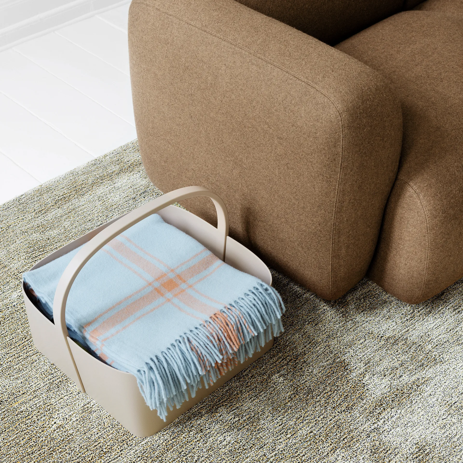 Caixa de arrumação Shaker 45x45 cm, areia Normann Copenhagen