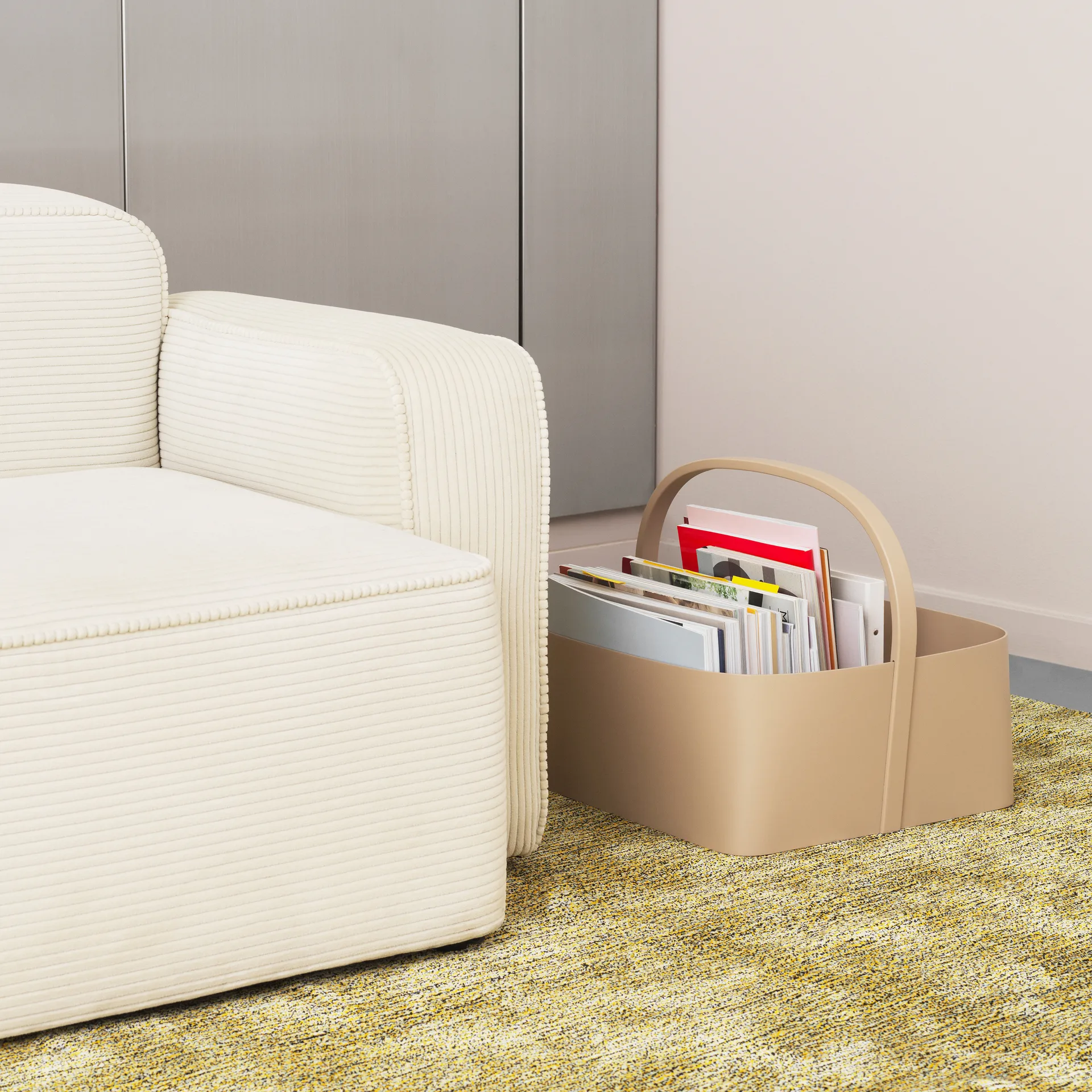 Caixa de arrumação Shaker 45x45 cm, areia Normann Copenhagen